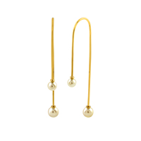 <strong>Best</strong> <strong>Selling</strong> 925 Sterling Silver Pearl Gemstone Long Style <strong>Earrings</strong> Classic Jewelry for Women