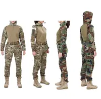 सामरिक वर्दी महिलाओं के सामरिक मुकाबला शर्ट और पैंट सेट लंबी आस्तीन वुडलैंड शिकार सैन्य वर्दी