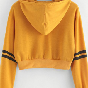 Sweat-shirt à capuche en molleton brodé XL pour femmes, design solide, manches longues, col haut, grande taille, approvisionnement OEM court - Product Image 4