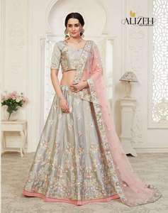 تصميم زفاف Panjabi, مصمم باللون الوردي الفاتح <span class=keywords><strong>lehenga</strong></span> كندا للبيع عبر الإنترنت/الثقيلة <span class=keywords><strong>lacha</strong></span> <span class=keywords><strong>lehenga</strong></span> نمط كولي - Product Image 2