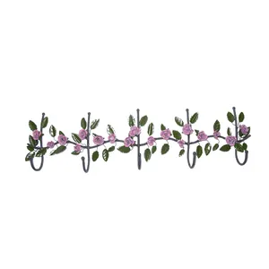 Wholesale 5 Hooks <b>Clothes</b> Iron Flower Shaped Fashionable for Bedroom Bathroom Hanger Rack Peg and <b>Clothes</b> - Product Image 1