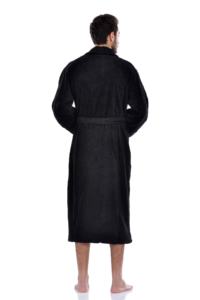 Peignoir de luxe en coton turc 100%, joli prix, de haute qualité, couleur noire, pour femmes - Product Image 5