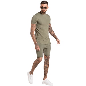 ชุดเสื้อแขนสั้นผ้าฝ้ายสำหรับผู้ชาย,เสื้อยืดและกางเกงขาสั้นแบบสั่งตัดสำหรับฤดูใบไม้ผลิและฤดูร้อน - Product Image 2