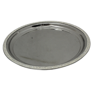 Vaisselle de cuisine les plats, bol de chargeur rond à la main en acier inoxydable poli et brillant, nouveau Design pour le service et la décoration, meilleure vente - Product Image 1