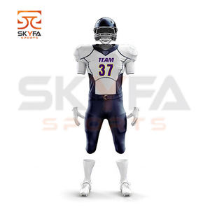 Ropa Deportiva sublimada personalizada, uniforme de fútbol americano de secado rápido de poliéster - Product Image 5