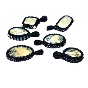 Colgantes de envoltura de ágata Dendrict, mezcla de colgantes de ágata Dendrict Mix, en oferta - Product Image 1