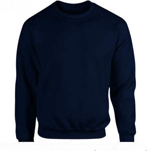 Hombres de buena calidad cuello redondo sudadera azul manga larga duradera sudaderas - Product Image 4