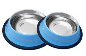 Bols antidérapants en acier inoxydable pour chiens et chats - Product Image 4