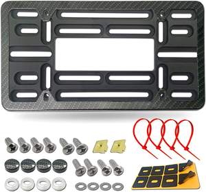 Support universel de <span class=keywords><strong>plaque</strong></span> d'<span class=keywords><strong>immatriculation</strong></span> avant, support de <span class=keywords><strong>plaque</strong></span> d'<span class=keywords><strong>immatriculation</strong></span> pour pare-choc avant - Product Image 1