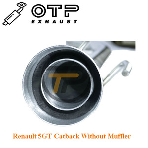 Tuyau d'échappement OTP en acier inoxydable SUS304 pour <span class=keywords><strong>Renault</strong></span> <span class=keywords><strong>5</strong></span> GT 5GT, échappement Catback sans silencieux - Product Image 4