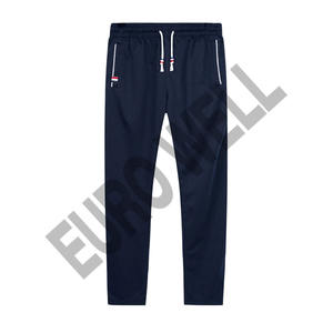 Pantalon de jogging évasé empilé avec broderie patch en détresse personnalisé Vintage pour pantalon décontracté évasé pour homme pantalon élastique lavé - Product Image 2