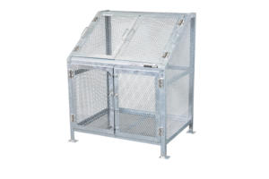 Différentes tailles durables de poubelles de cage de poubelle de maille en métal de forme de rectangle pour la conception flexible fonctionnelle d'immeubles d'appartements - Product Image 2
