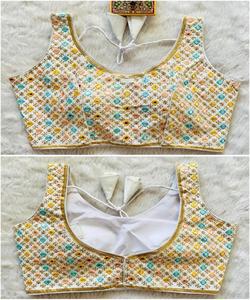 เสื้อปักลายสำหรับไปงานปาร์ตี้ที่สวยที่สุดและออกแบบโดยดีไซเนอร์เสื้อผ้าสไตล์อินเดียสำหรับผู้หญิงเครื่องแต่งกายจากร้านค้าชาติพันธุ์ - Product Image 5