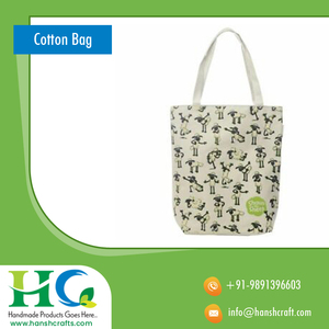 High Quality Cotton Calico Tote Bag | Silk Screen Printed Custom Logo Bag | Eco-Friendly Reusable Shopping Bag, Durable Cotton - Product Image 5
