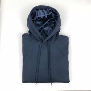 Hoddie เสื้อฮู้ดแบบสวมหัวผ้าซาติน,เสื้อมีฮู้ดผ้าฝ้ายขนแกะแบบกำหนดเองใหม่ - Product Image 6