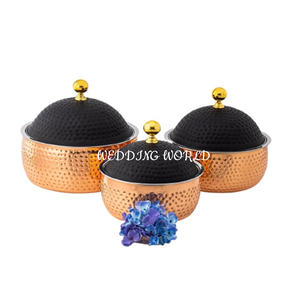 Réchaud à nourriture en métal de haute qualité, fait à la main, design luxueux, casserole classique, élégante, nouvelle, fantaisie, en métal, pour fondue - Product Image 3