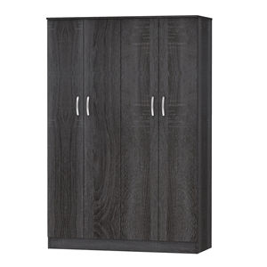 Modern Style 4-Door 5-Storage <b>Shelf</b> Bedroom Landscape <b>Wardrobe</b> 1215 Long Hanging Clothing Area <b>for</b> Home or Hotel/Gym Use - Product Image 3