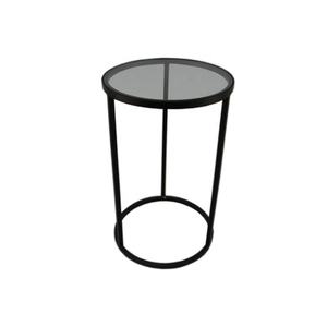 Meubles de salon Table basse ronde en fer avec table d'appoint couleur or même martelée faite à la main en vrac - Product Image 2