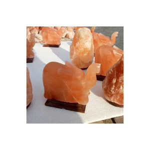 Himalayan Salt <b>Elephant</b> Carved Lamp Animal Shape Eco-Friendly Handmade Home Decoration Natural Craft Manufacturer Impex Pakistan - Product Image 2