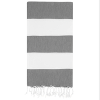 Serviette de plage Peshtamal en coton turc 100%, tissée, séchage rapide, absorbante, design rayé, couleur personnalisée, toutes saisons