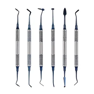 Dental Composite <b>Resin</b> Filling Repair Spatula Instrument Set 6 Pieces Steel Manual - Product Image 1
