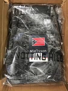 Vêtements de marque authentiques, denim pour homme, coton, décontracté, coupe slim, extensible, respirant, teint en pièce, fermeture éclair, mi-longueur - Product Image 2