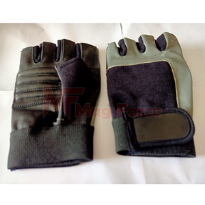 Guantes de Conducción de Cuero Suave para Hombre, Medios Dedos, Piel de Cabra, Protección para las Manos, Equipo de Defensa Personal - Product Image 3