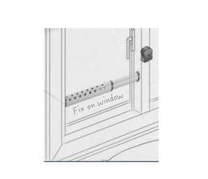 Extended Steel Modern <b>Window</b> <b>Security</b> <b>Bar</b> for Apartment - Product Image 1