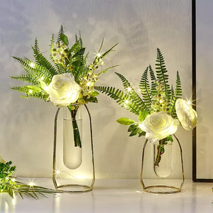 Vase en verre nordique en fer forgé, ornement de maison, offre spéciale - Product Image 5