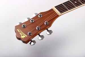 Guitarra Acústica de 6 Cuerdas Fabricada en China, Modelo Tree Root de 39 Pulgadas, con Corte, para Principiantes, en Madera de Tilo, Abeto y Palisandro, Acabado Mate, con Funda y Capo - Product Image 2
