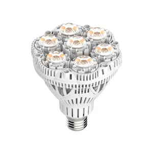 Lâmpada led de espectro de luz solar 24w/36w, e26/e27, luz solar crescente