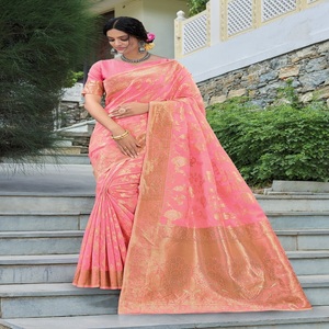 ผ้าลินินดีไซเนอร์ Saree อินเดียและปากีสถาน - Product Image 1
