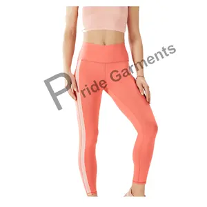 Yoga Grey-Blue Peach Pink Chevron Mesh Crop Legging Tight