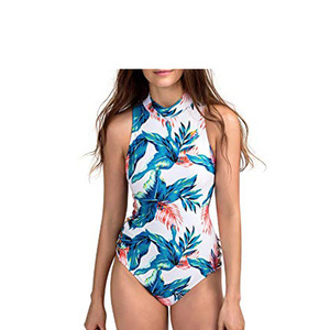 Traje de Baño Personalizado con Estampado Floral para Mujer, Ecológico, Impermeable, de Secado Rápido, Anti-UV, Sublimado - Product Image 1