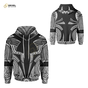Sudadera con capucha de sublimación personalizada para correr, jersey de poliéster - Product Image 3
