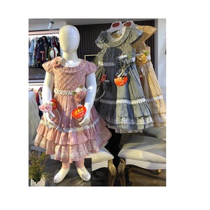 ชุดเดรสลูกไม้สีขาวผ้าฝ้ายลายดอกไม้สำหรับเด็กผู้หญิงอายุ7ปีรวมทั้งที่คาดผมขนสัตว์และแฟนซีสไตล์มุสลิมสำหรับฤดูใบไม้ผลิสำหรับทารกแรกเกิด - Product Image 1