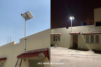 Lampadaire solaire LED intégré haute puissance 40W, extérieur, étanche IP65, alimenté par énergie solaire, tout-en-un
