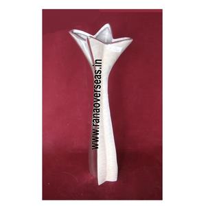 Pot de fleurs en métal aluminium contemporain, vase décoratif écologique pour événements, fêtes, mariages et hôtels - Product Image 1