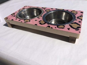 Supports de gamelles doubles en acier écologiques pour animaux de compagnie, de qualité alimentaire, personnalisables pour chiens et chats, intérieur/extérieur - Product Image 6