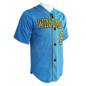 2020 Jersey de béisbol personalizado al por mayor ropa deportiva mejor calidad sublimado uniforme Softball camisa en blanco - Product Image 6