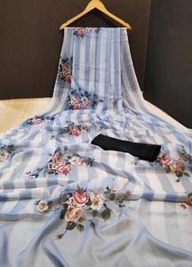 Doux et soie avec travail imprimé numérique Surat Gujarat Indian ethnics garment ApparelGarment - Product Image 6