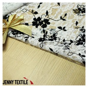 Vải Ren Lưới Raschel Hàn Quốc Thiết Kế Tùy Chỉnh Vải Dệt 100% Polyester Nhiều Họa Tiết - Product Image 4