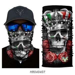 Máscara facial de calavera personalizable, cualquier forma de usarla, incluyendo sombreros, pañuelo multifuncional - Product Image 3