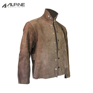 Haute qualité meilleure sécurité vêtements de travail vestes de soudage productives soudage prix usine soudeur sécurité cuir vestes de soudage - Product Image 4