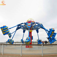 Équipement de fête foraine palpitant, tir aérien, doubles chaises volantes, manèges en spirale à jet, à vendre