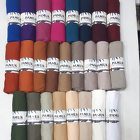 Foulard Châle Musulman Turc en Mousseline de Coton pour Femme, Couvre-Chef Instantané Plissé, Hijab Turque pour Femme Musulmane