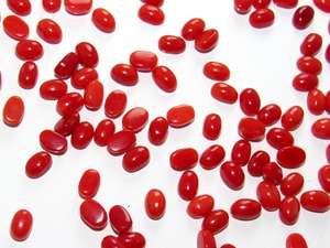 Corail rouge italien pierres précieuses en vrac lot de haute qualité forme ovale fabrication de bijoux cabochon prix par carat naturel bonne qualité - Product Image 4