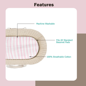 100% pur Coton Bio Bébé Couffin Feuille - Product Image 4