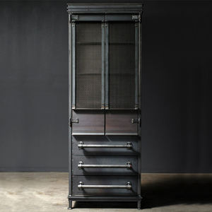 Gabinete de sala de estar de madera y hierro moderno personalizado, muebles de oficina en casa de nuevo diseño - Product Image 6