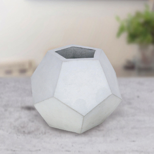 Kit de Jardinière en Béton DIY, Moule Géométrique, Style Minimaliste Moderne pour Plantes Vertes et Fleurs, Utilisation sur Bureau - Product Image 5